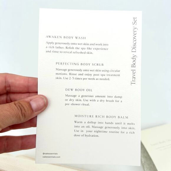 New Oak Essentials Jenni Kayne Travel Body Routine Set Oil Scrub Balm Wash - Picture 8 of 9